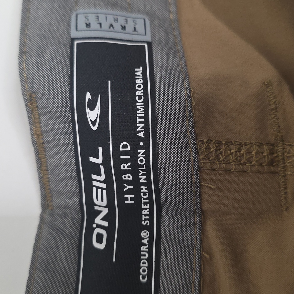 NWT Men's O'Neill "TRVLSERIES CARGO 20" SHORTS". VARIOUS SIZES. DARK KHAKI COLOR - Picture 5 of 12
